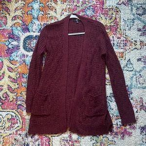 Burgundy Mossimo Cardigan